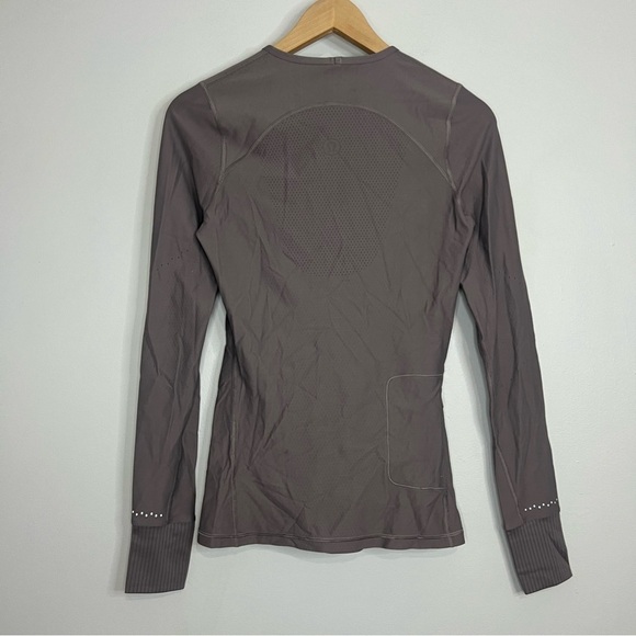 Lululemon Zoned In Long Sleeve Lunar Rock size 6 - Picture 4 of 10